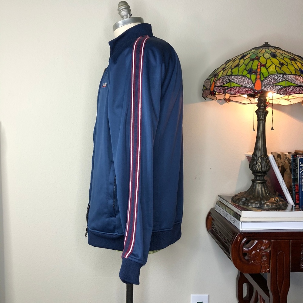 Ben Sherman Side Stripe Track Jacket Bomber Fleece - Picture 5 of 8